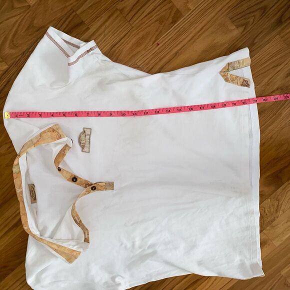 DONNAVVENTURA BY ALVIERO MARTINI 1A CLASSE White Polo Size Medium*, MSRP $191 - Picture 10 of 16